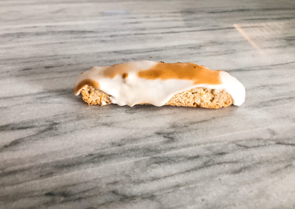 Gluten free lemon merigue biscotti