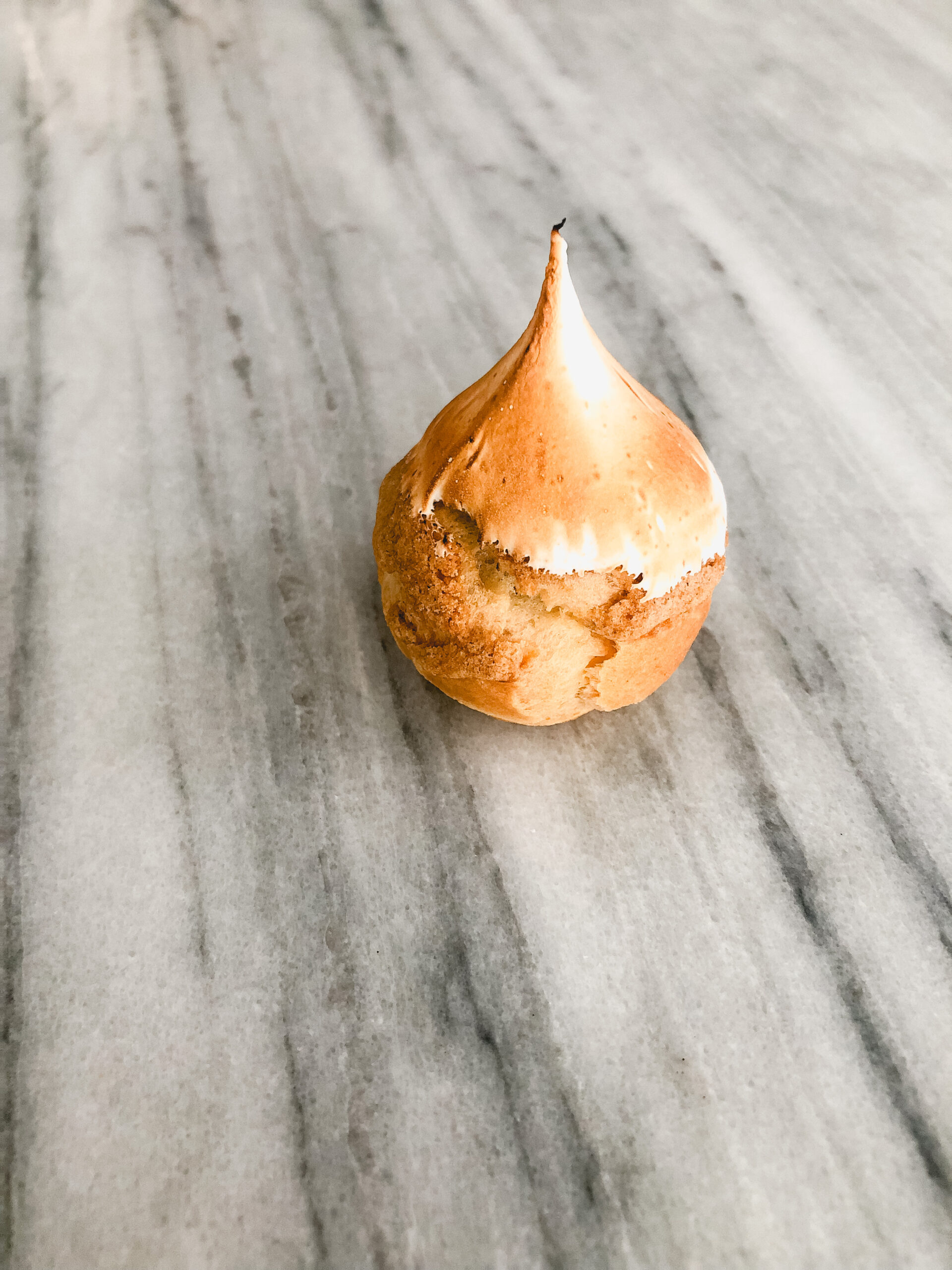 Gluten free lemon meringue cream puff