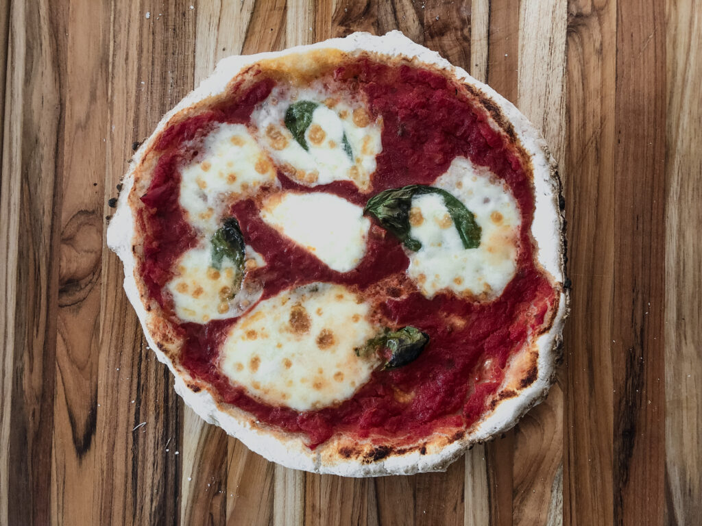 Gluten free margarita pizza