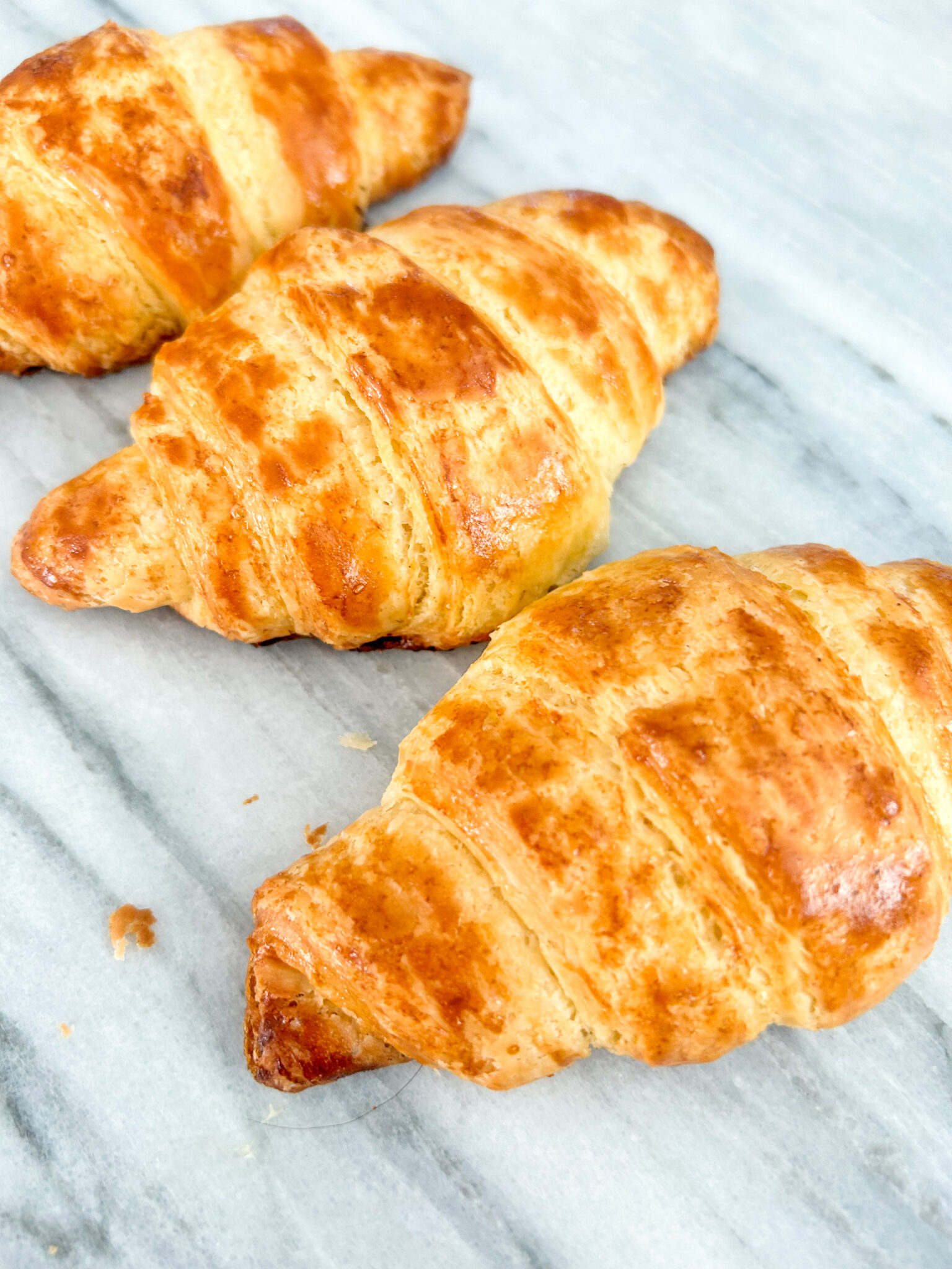 Flaky and buttery gluten free croissants.