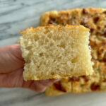 Crumb shot of the Gluten Free Focaccia