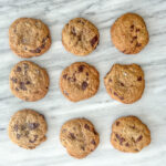 Gluten free browned butter chocolate chip cookies