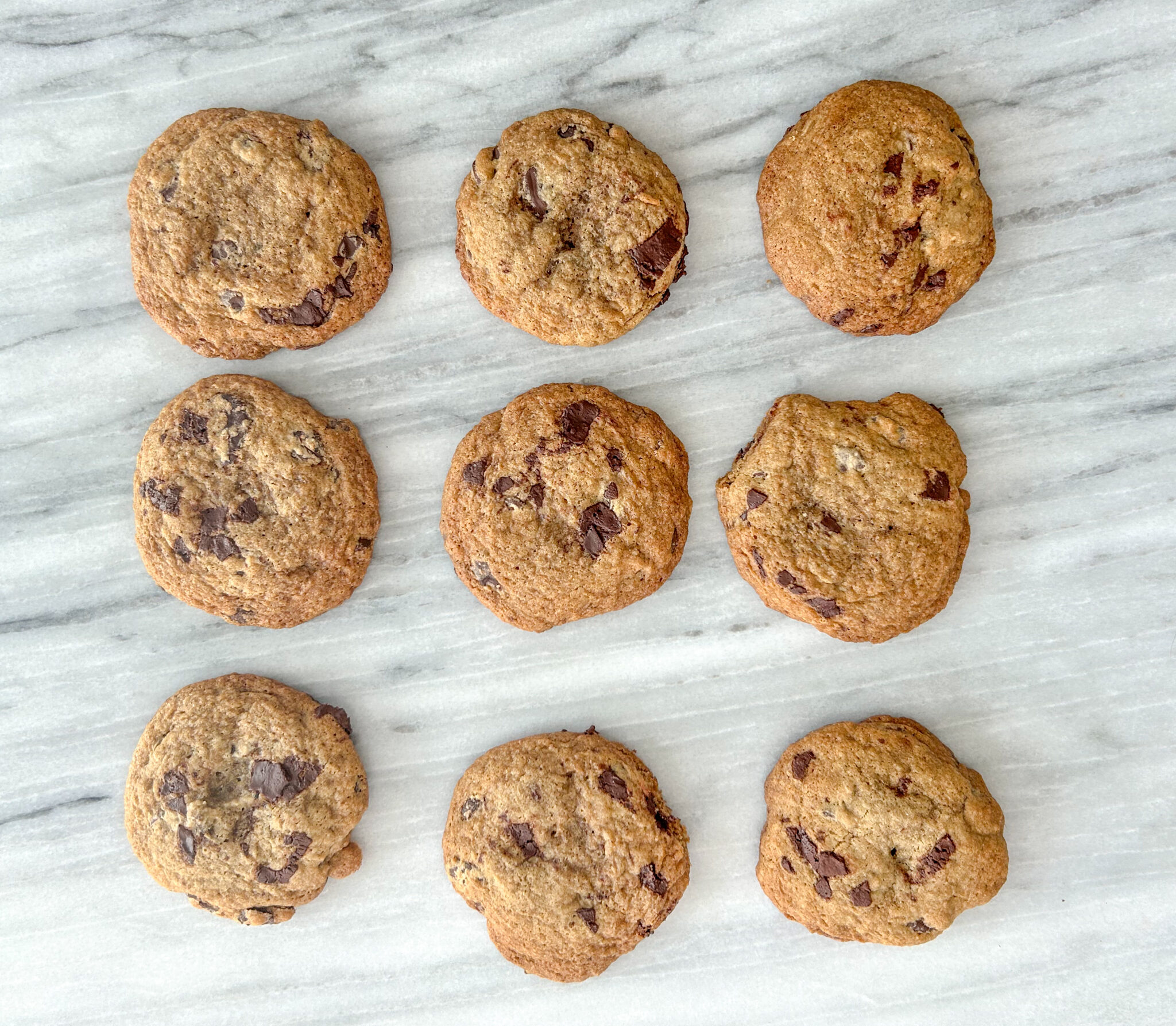 Gluten free browned butter chocolate chip cookies