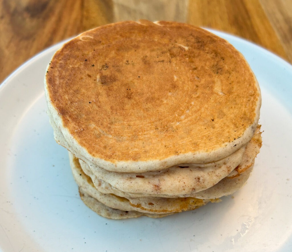 Gluten free cinnamon pancakes