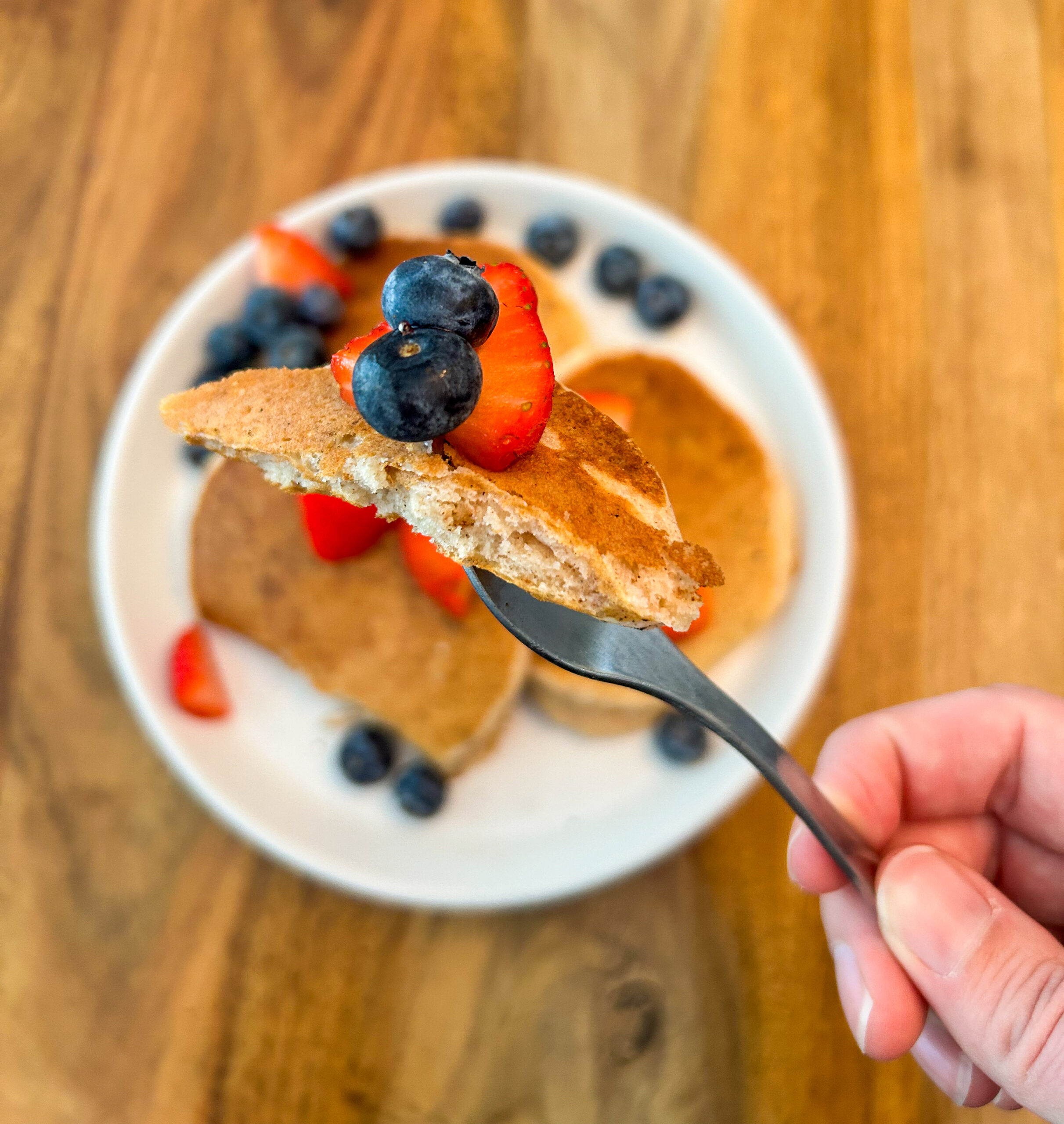 Gluten Free Sourdough Discard Cinnamon Pancakes Recipe - Laura Bakes Gluten Free