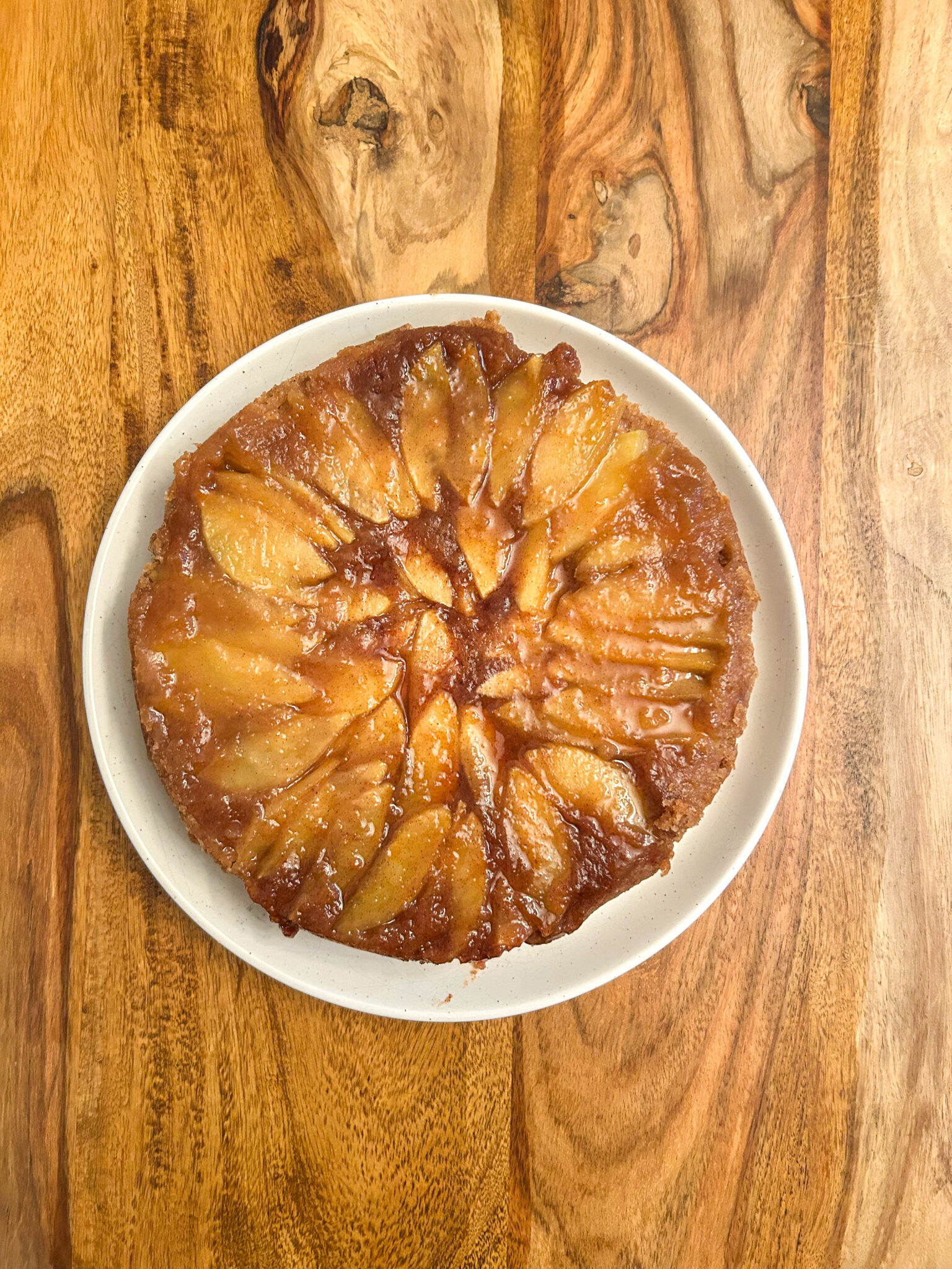 Gluten free apple upside down cake