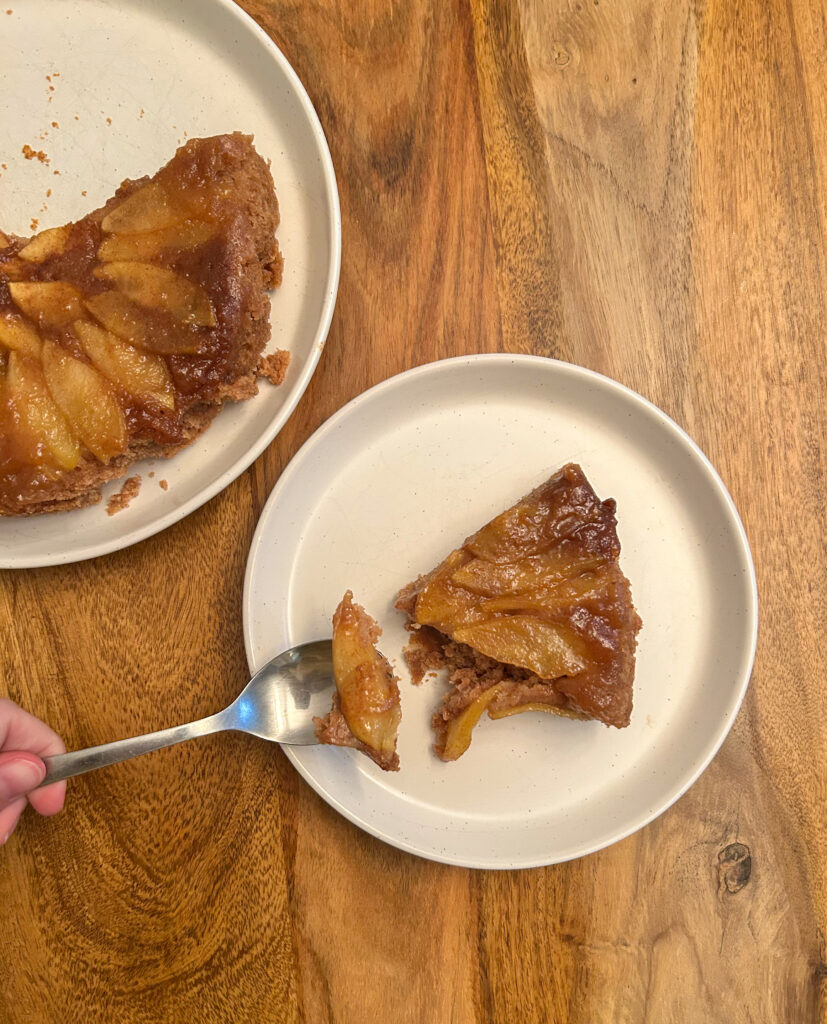 Gluten free apple upside down cake