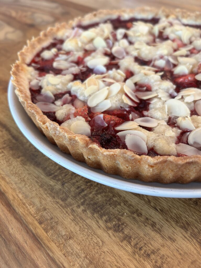Easy Gluten Free Strawberry Raspberry Tart