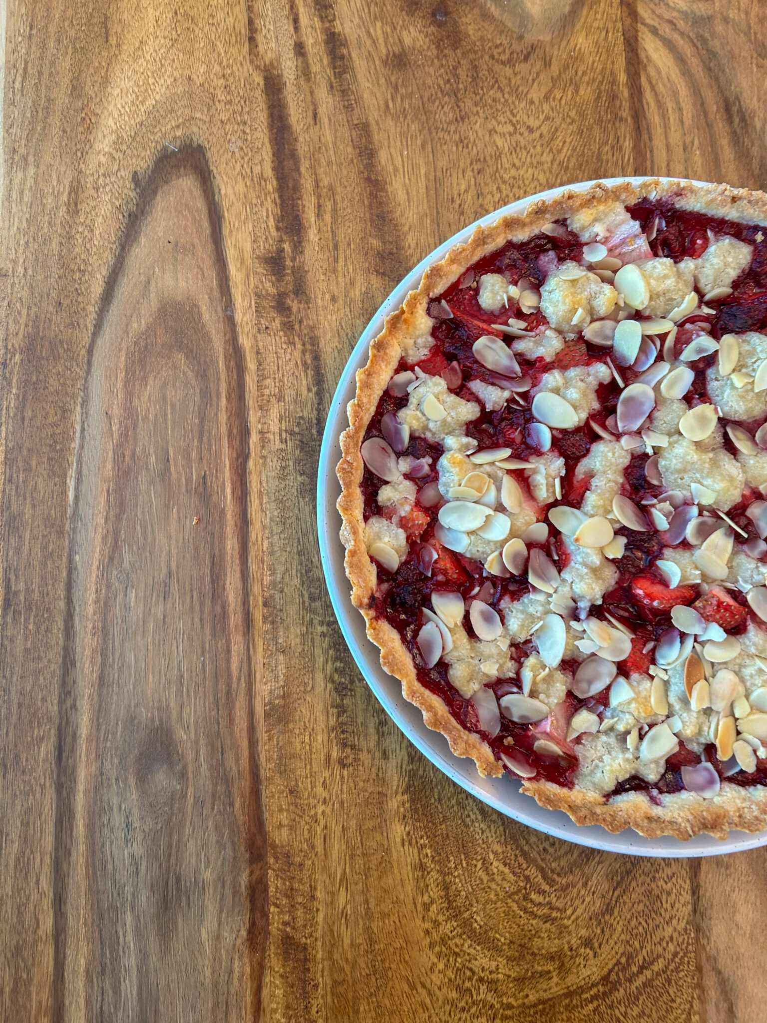 Easy Gluten Free Strawberry Raspberry Tart