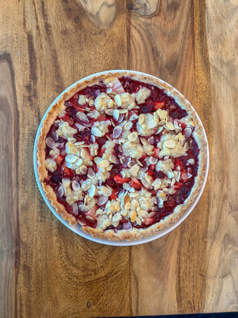 Easy Gluten Free Strawberry Raspberry Tart
