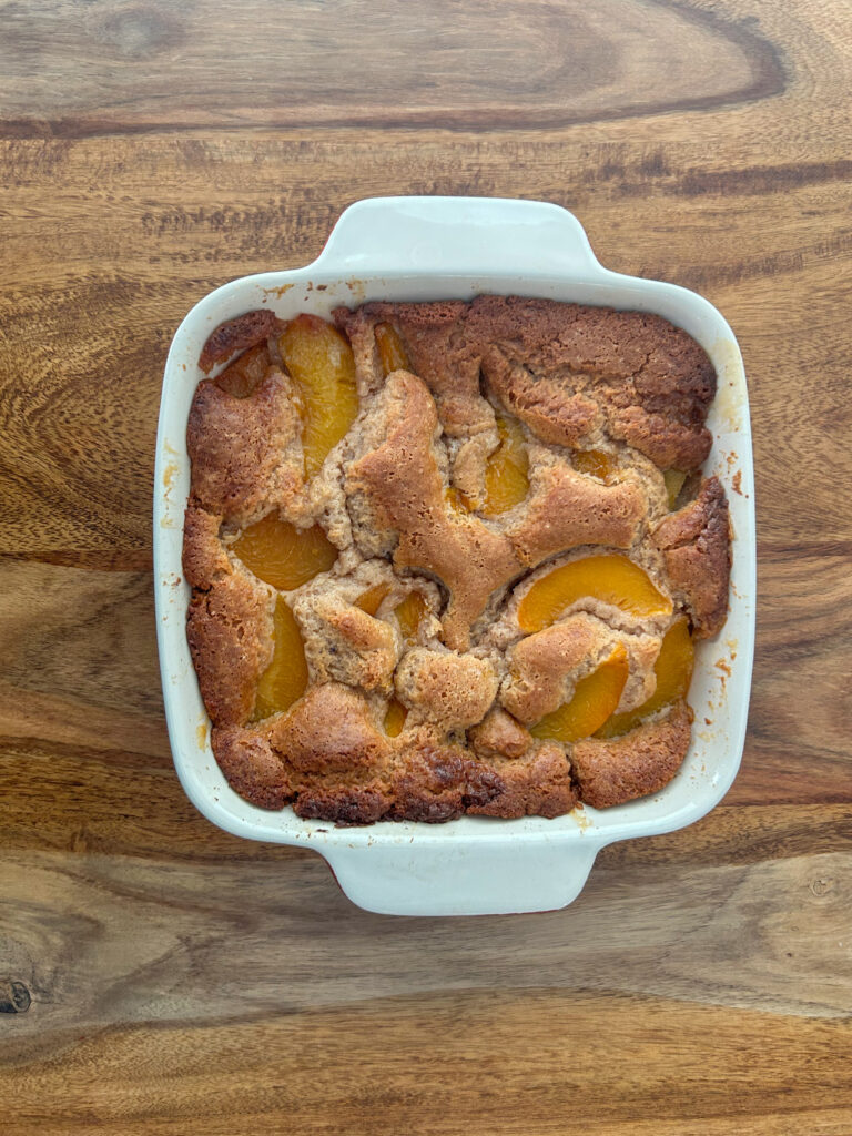 Gluten Free Peach Cobbler