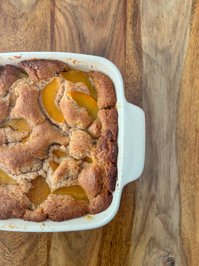 Gluten Free Peach Cobbler
