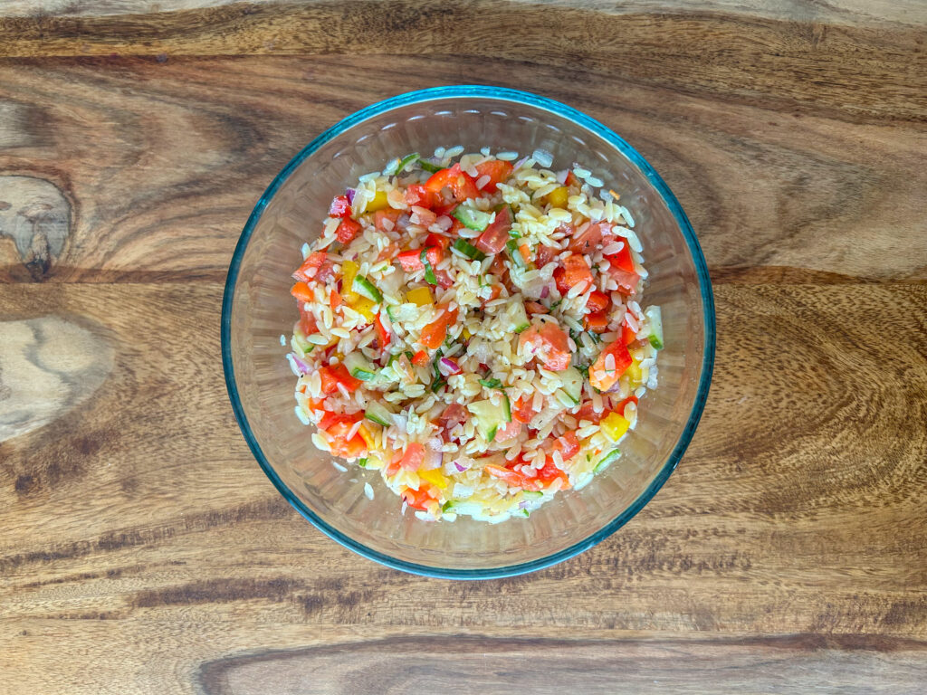Gluten Free Orzo Pasta Salad
