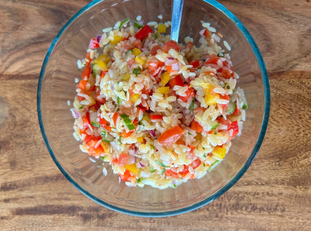 Gluten Free Orzo Pasta Salad