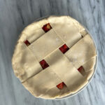 Gluten Free Flaky Pie Crust Before Going into Oven