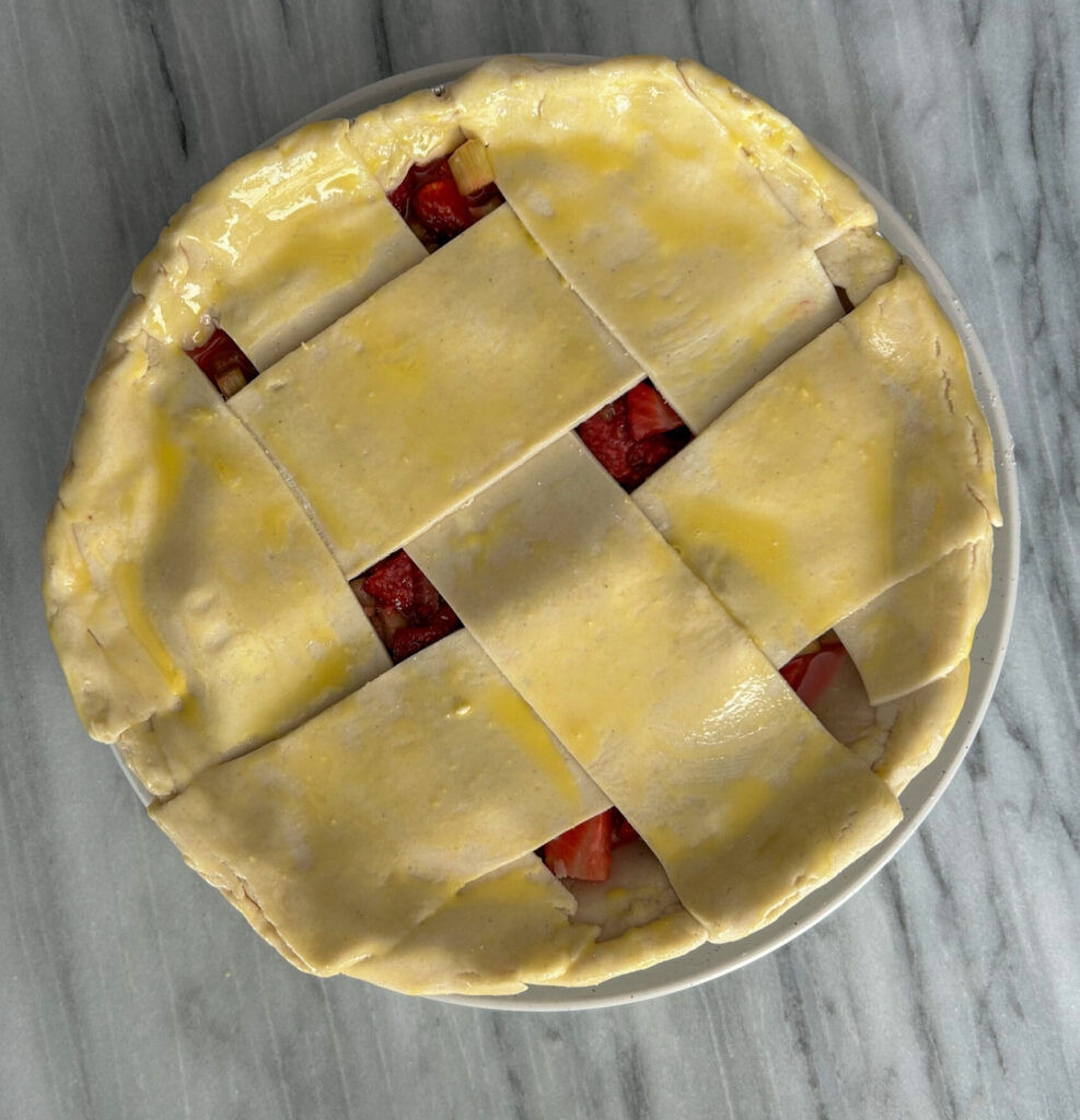 Gluten Free Flaky Pie Crust With An Egg Wash