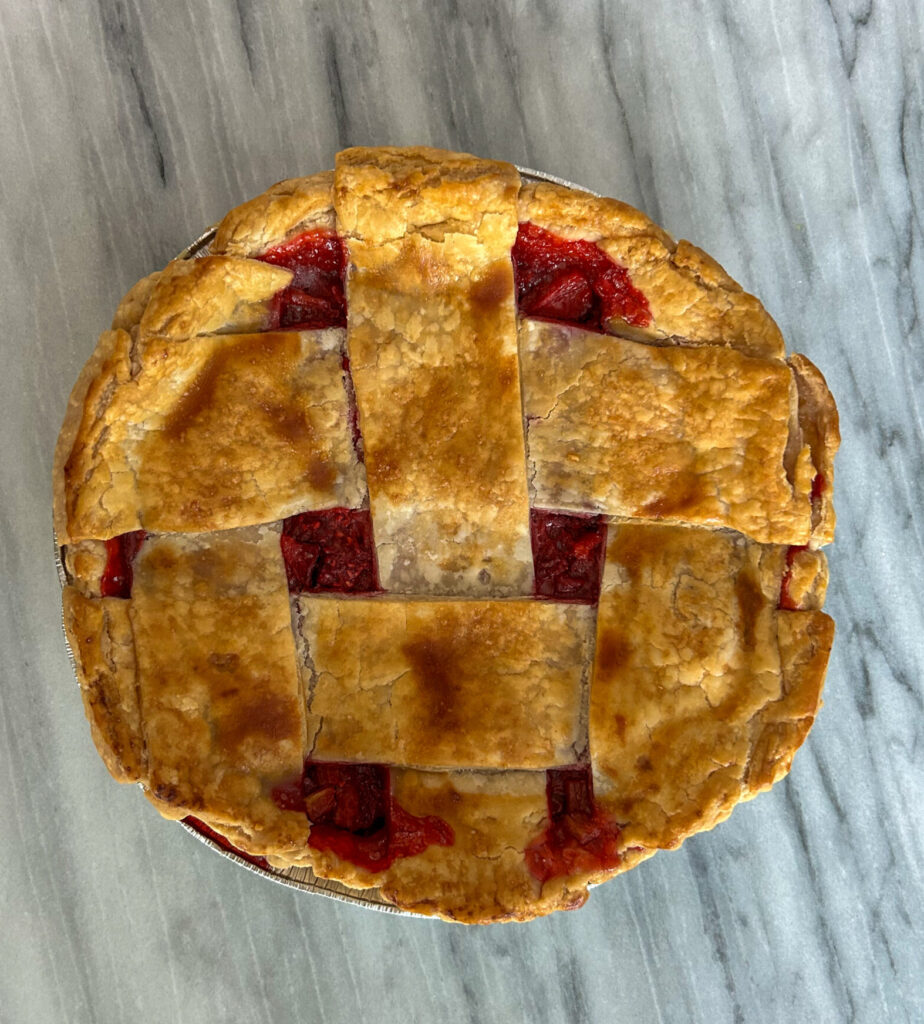 Gluten Free Strawberry Rhubarb Pie