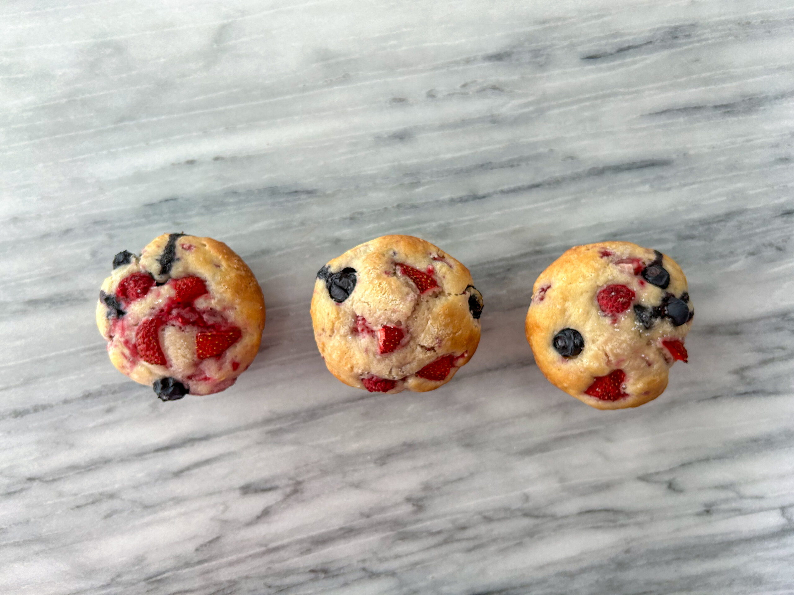 Gluten free triple berry muffins