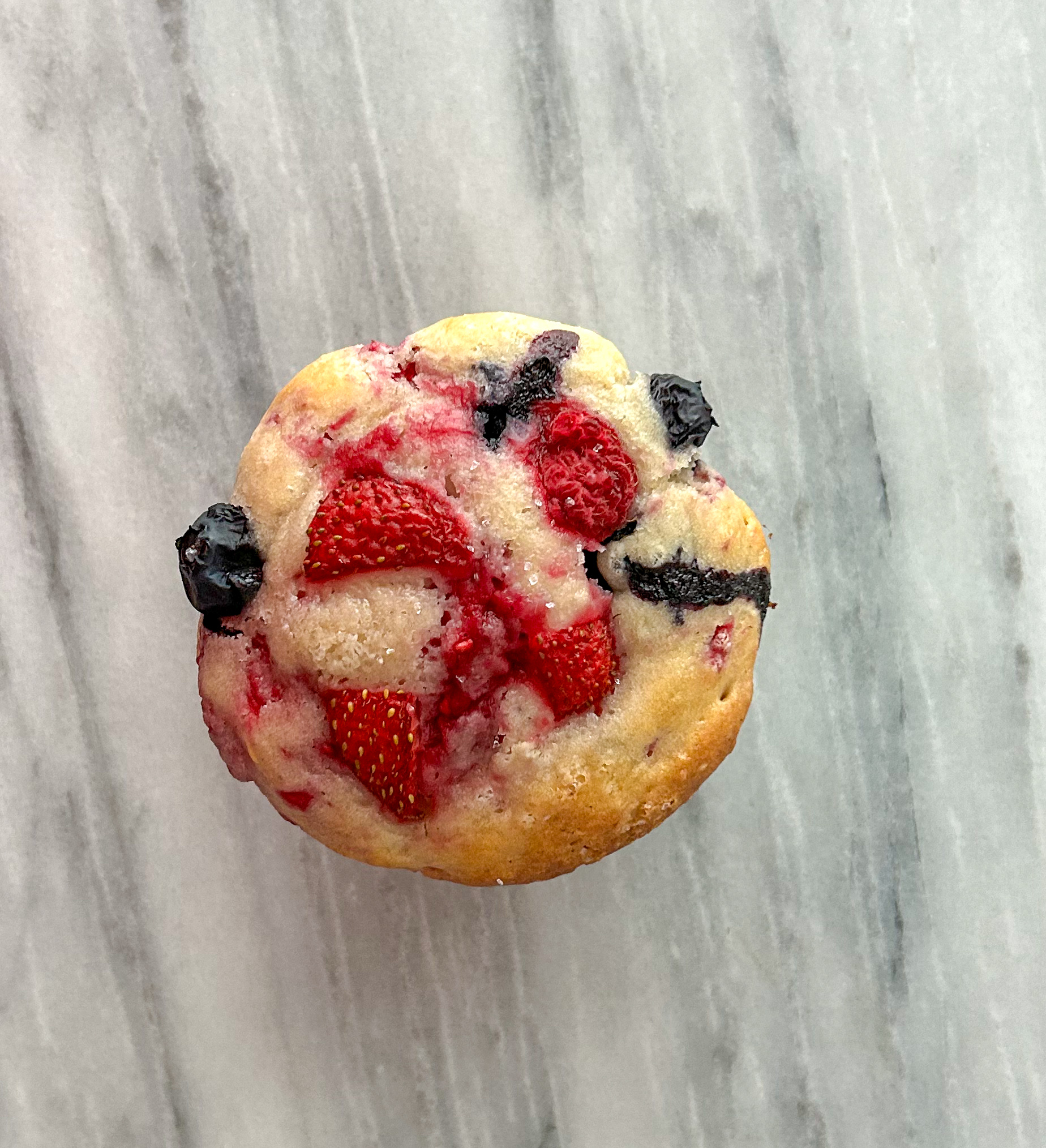 Gluten free triple berry muffins