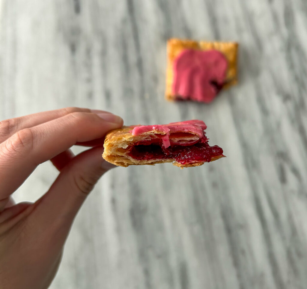 Gluten Free Pop Tarts Filled with Raspberry