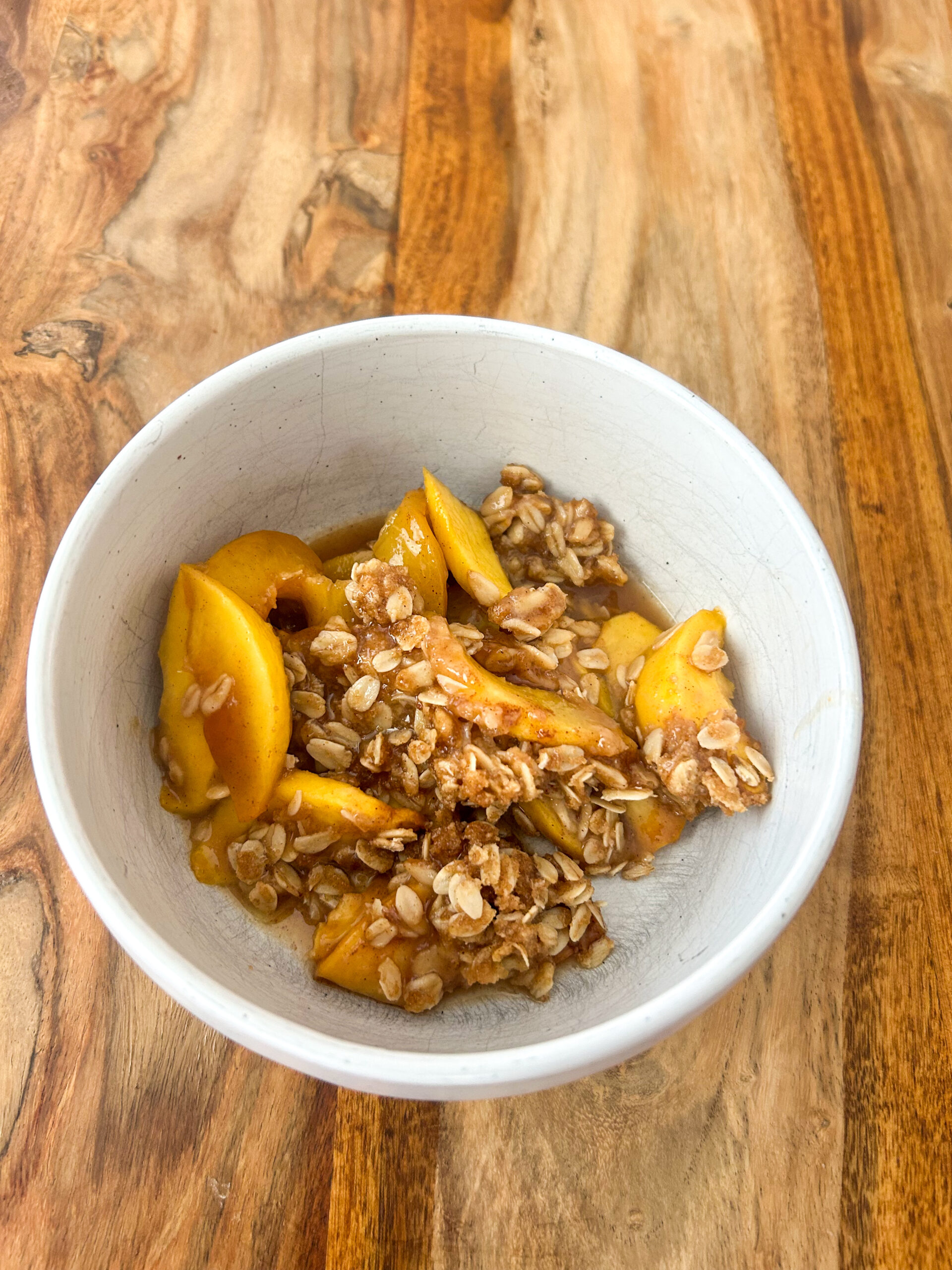 Gluten Free Peach Crisp