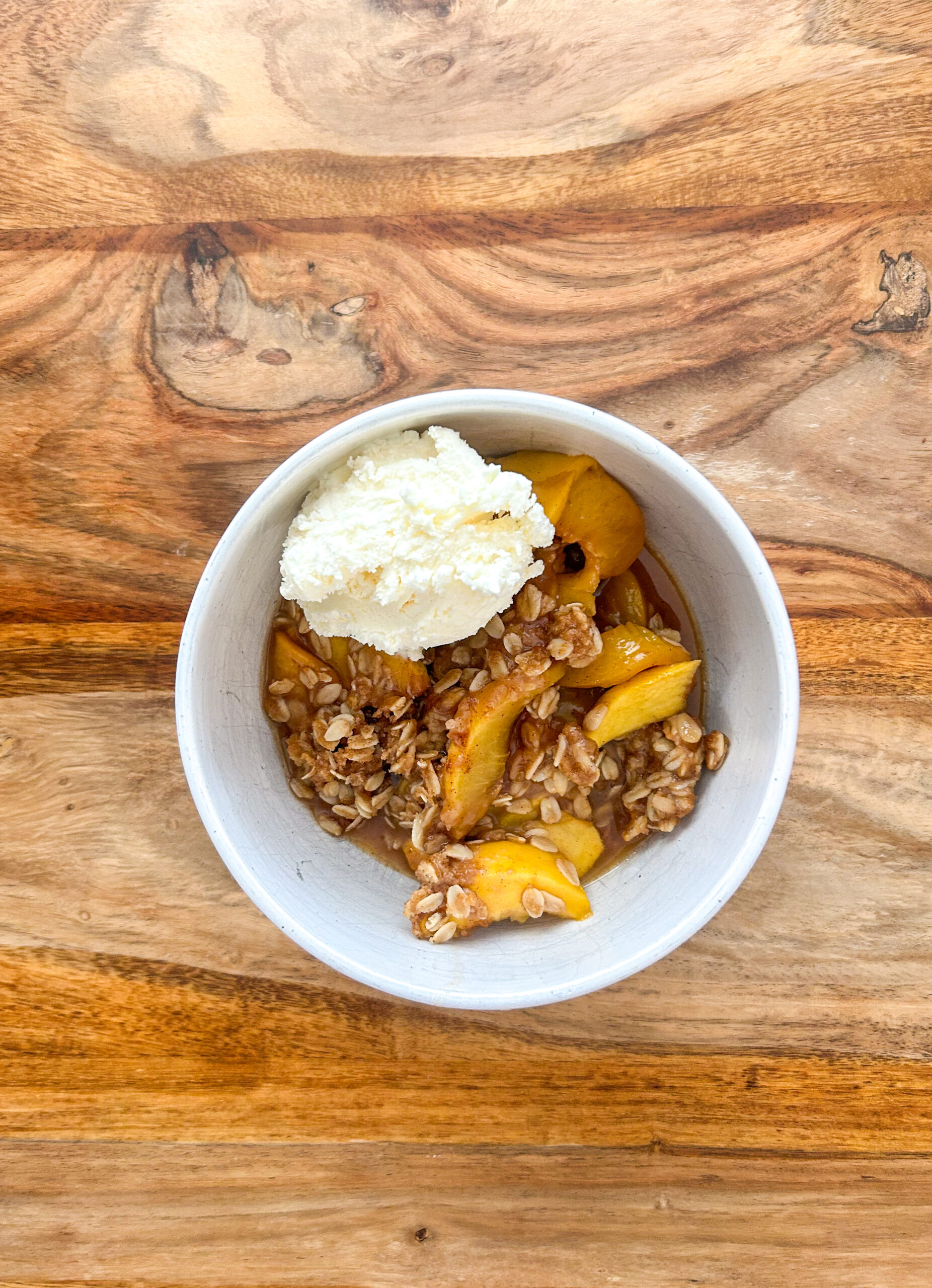 Gluten Free Peach Crisp