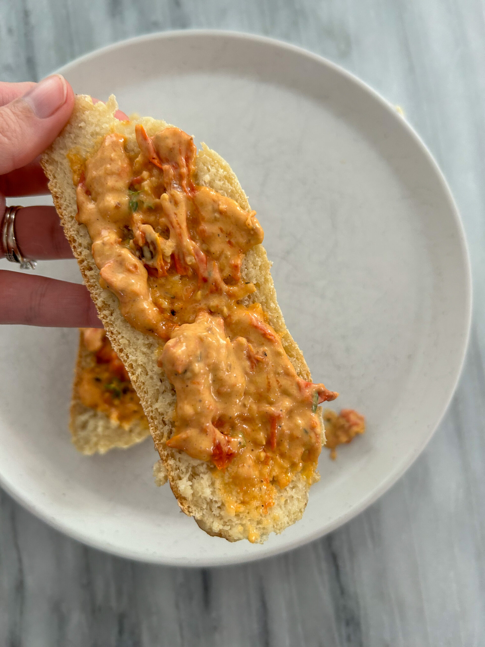 Roasted Tomato Butter on Gluten Free Bread