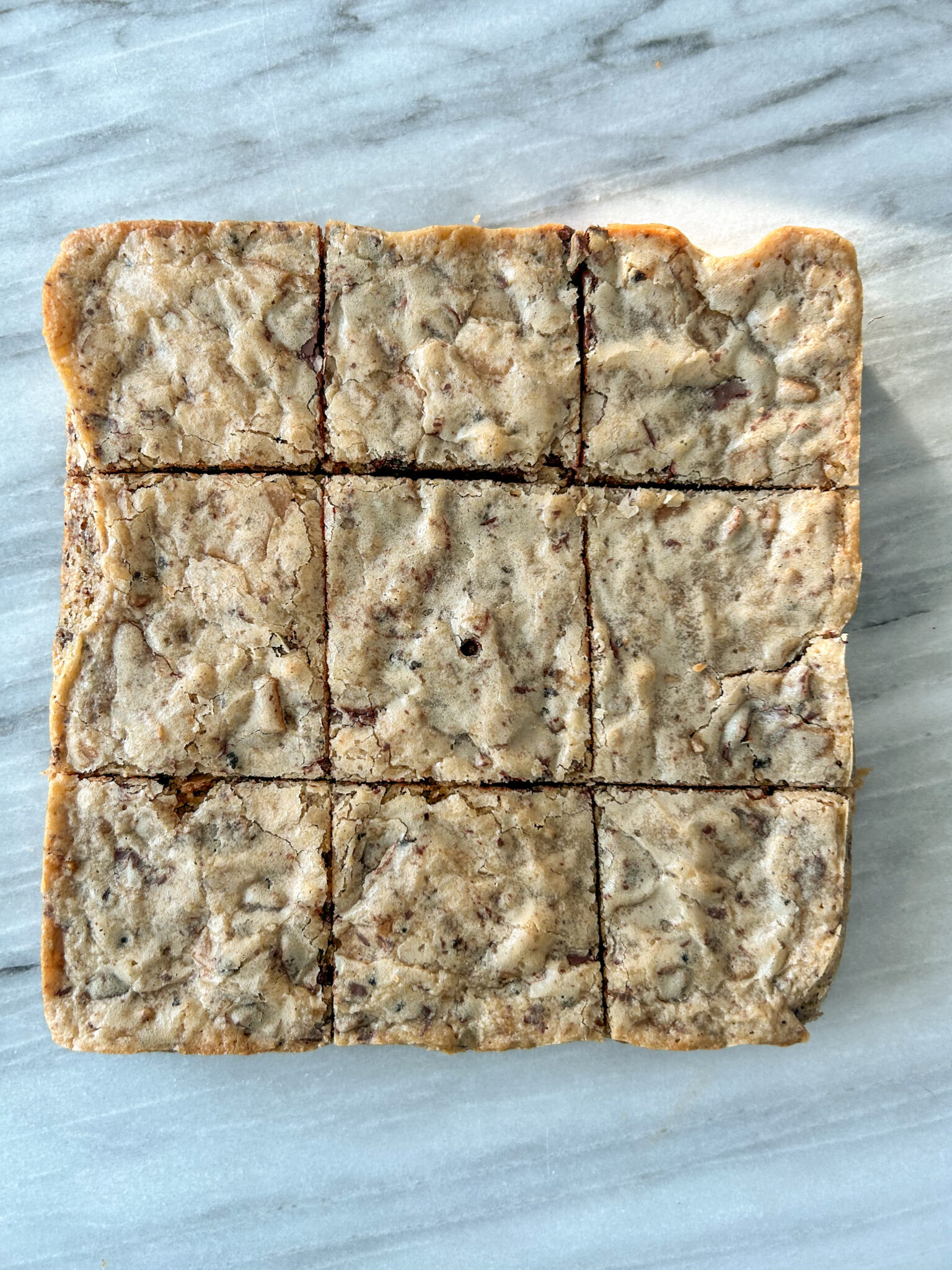 Gluten Free Toffee Chocolate Blondies