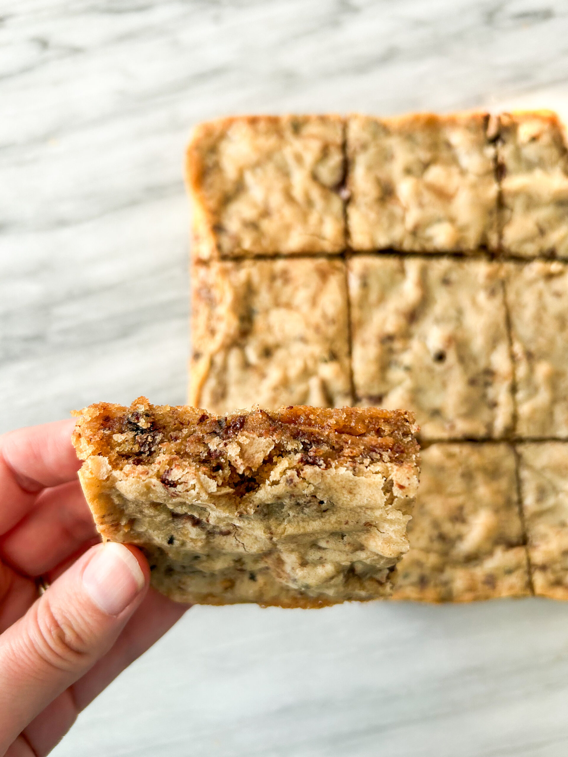 Gluten Free Toffee Chocolate Blondies