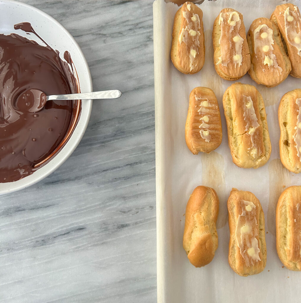 Gluten Free Eclairs Before Chocolate